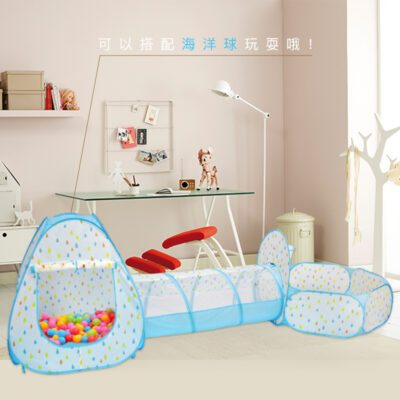 Custom Kids Tent Play House 3 Piece Indoor Dollhouse 3 Piece Tent Factory Item No. RE1309